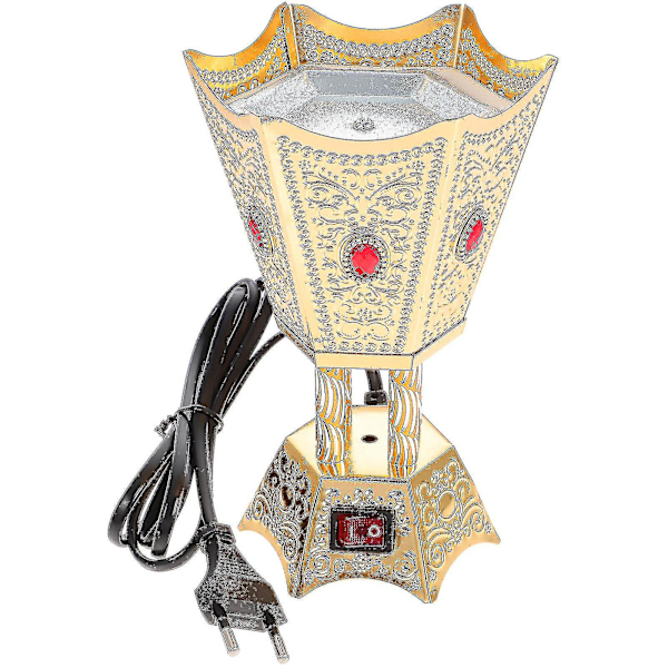 Elektrisk Røkelsesbrenner Retro Ornament Røkelsesbrenner Metallhåndverk (eu-kontakt)