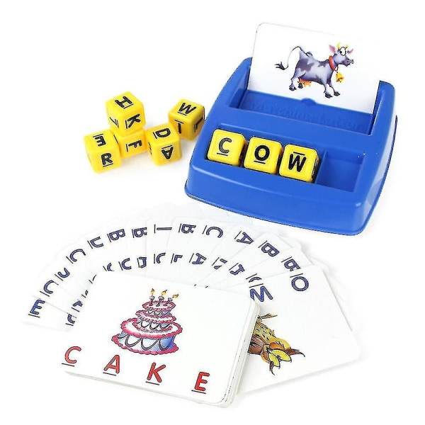 Pedagogiska engelska alfabetet stavningsnummer matchande barn utbildning leksaker