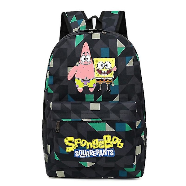 Spongebob Uusi Reppu Kawaii Piirretty Muoti Koulureppu Anime Laukku Oxford Kangas Lasten Reppuja Trendikkäät Oppilaiden Laukut Lahjat-u D