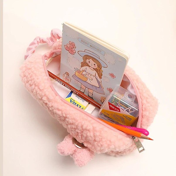 Plys blyantsholdere til piger Kawaii brevpapir japansk penneetui Trousse Scolaire skoleartikler Estuche Escolar blyantpose 1