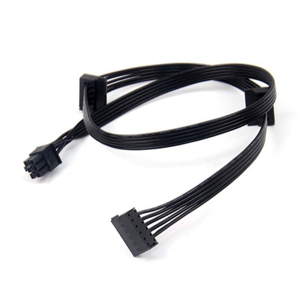 1 stk Gpu Pci 6pins hann 1 til 3 sata Ssd forsyningskabel for Cx850m Cx750m Cx600m Cx500m Cx430m Modular Black