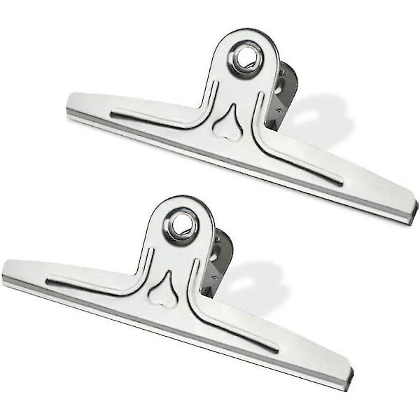 Xxl Clips Ekstra Store, 2 Pak 1 Fod Lange Rustfrit Stål Jumbo Kæmpe Binder Papirklemmer Til Tegnebræt, Kunst, Lærere, Hjemmekontor Skoleartikler