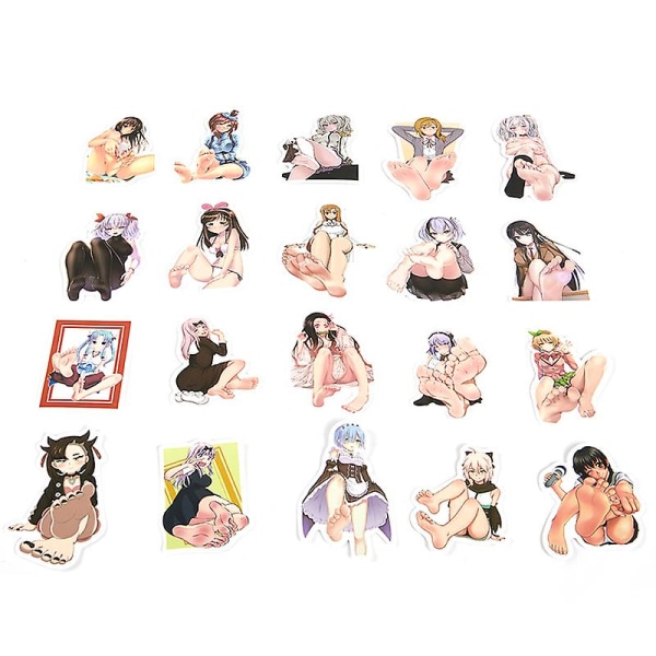 50 stk Anime Hentai Sexy Pinup Bunny Girl Waifu Decal Sticker Laptop Bil Sticker