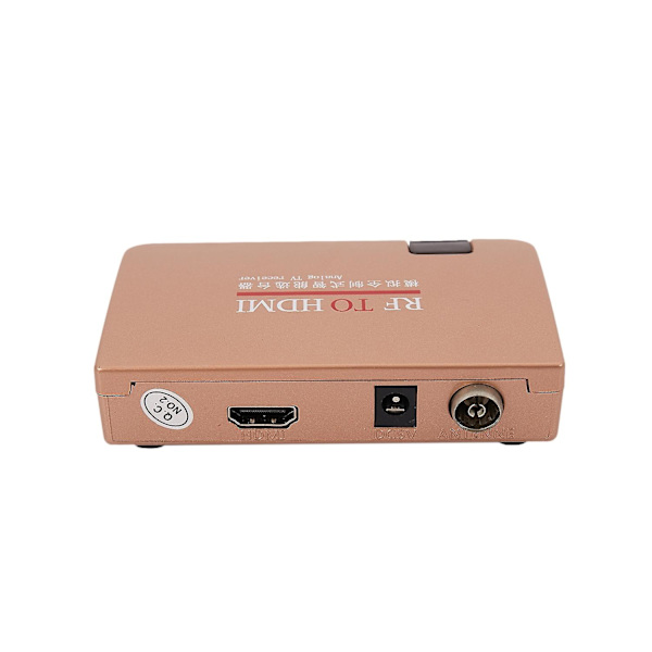 Rf till HDMI-omvandlare Adapter Analog Mottagare Analog Tv Box Digital Box Fjärrkontroll Eu Plug