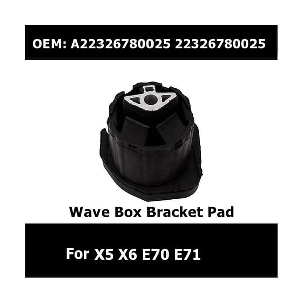 1st 22326780025 Transmissionsfäste för X5 X6 E70 E71 E72 2008-2015 Case Gummifästdyna Black