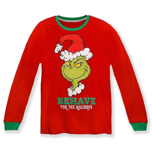 Jul Familie Matchende Voksen Børn The Grinch Pyjamas Sæt Nattøj Men L