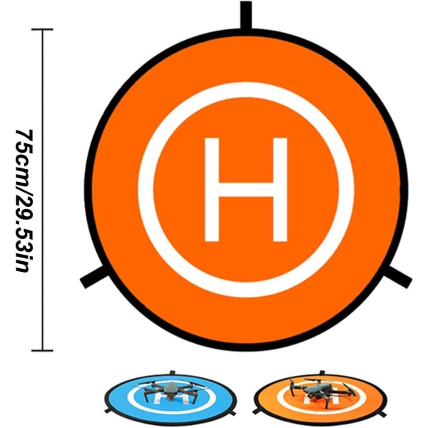 Drone Landing Pad 75cm Landing Pad til Droner Indoostrial Foldbar Landing Pad Vandtæt Foldbar Landing Pad Takeoff Landing Helipad Pad til Dji Mav