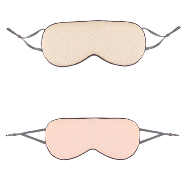 Dobbeltsidig sovemaske pustende komfortabel øyemaske for lur sove J