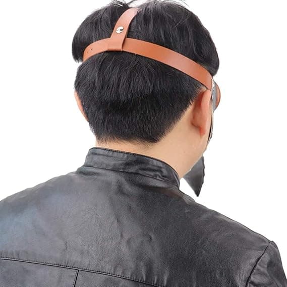 Halloween Lang Nese Fuglenebb PU Lær Pestedoktor Hodeplagg Gotisk Steampunk Middelalder Nebb Maske