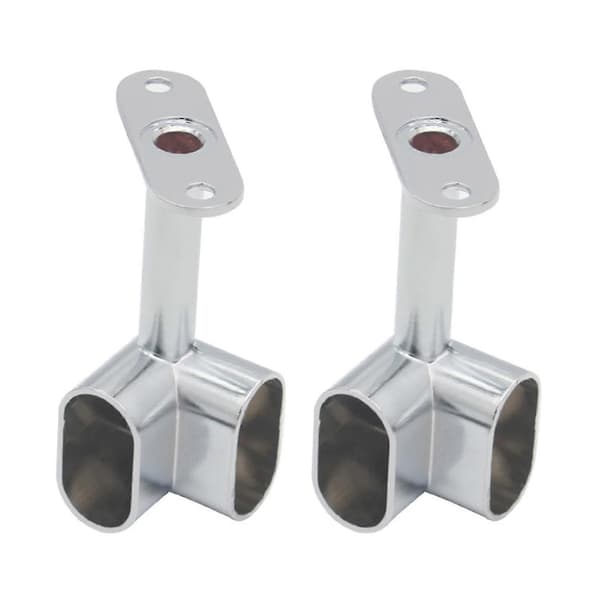80mm Garderobsstångshörn, Passar för Garderobsskåp Klädhängare, 2-pack
