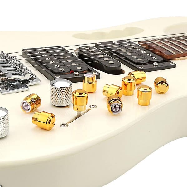 10 stk. Plast Elektrisk Guitar Pickup Switch Tip Hætte Knap Til Tele Dele Gold