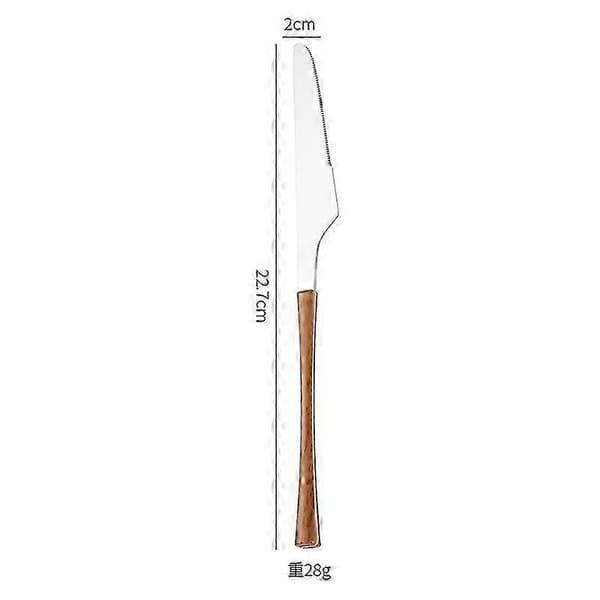 Kniv, gaffel og skjesett i rustfritt stål