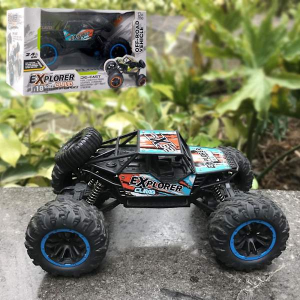 Suurnopeuksinen kauko-ohjattava auto lapsille ja aikuisille, 2wd vedenpitävä drift-maastoajoneuvo, 2,4 GHz RC-maastoautomaastoauto, mukana ladattava akku