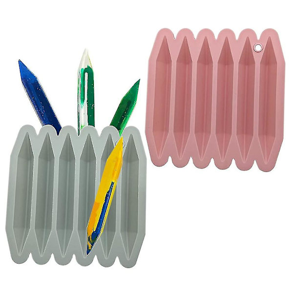 Farveblyant Genbrugsform, 3d Farveblyant Silikoneform, ren silikone, holdbar og genanvendelig farveblyantform