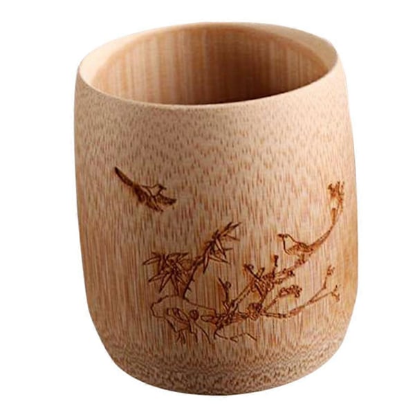 Naturlig Bambu Juice Mugg och Kopp Drickskoppar för Sake kaffe och te, 12 Designer att Välja F
