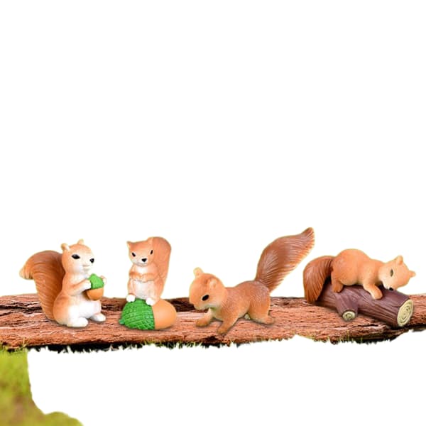 Miniature Egern Havefigur Mini Egern Dyrefigurer Fe Havetilbehør