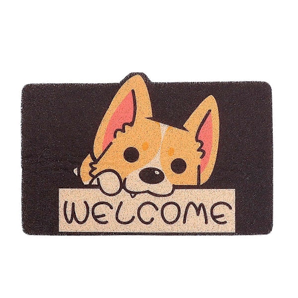 1 kpl Ovi Matto Sisäänkäynnin Likapyydystäjä Lattiamatto Liukumaton Piirretty Corgi Ovi Matto