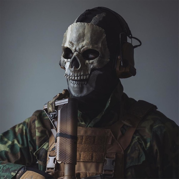 Call Of Duty Ghost Skull Mask Full Face Unisex For War Game Halloween Carnival Cosplay