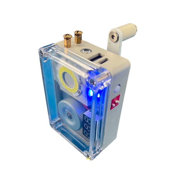 DIY 5V 10W USB Håndsveivgenerator Utendørs Nødstrøm Telefonlader Lys