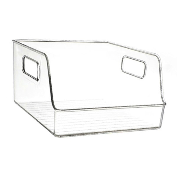 Gennemsigtig skuffeboks Sæber Håndklæder Dåser Vitrineskab Køleskab Organizer Boks Opbevaringsboks til Badeværelse Hjemmeskabe Bordplader 21.5cmx21.5cmx13.5cm