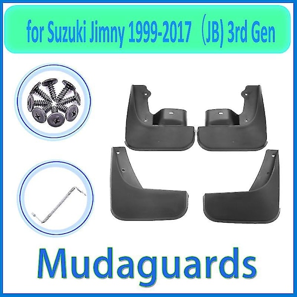 Til Suzuki Jimny Jb 1999~2017 2000 2001 2003 2004 2005 2006 Bilskærm Stænklapper Stænkskærm Stænkklap Biltilbehør