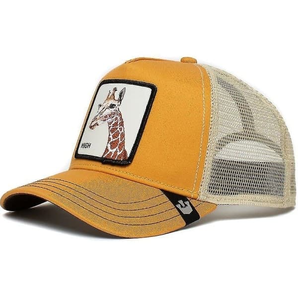 Udsalg Dyr Baseball Cap Solbeskyttelse Mesh Broderet Trucker Hat Giraf Giraffe