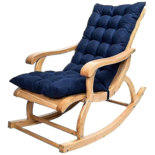 Pitkä kokoontaitettava lepotuoli keinutuoli puuvilla tyyny Pehmo tyyny Bambu tuolin tyyny puinen taitettava