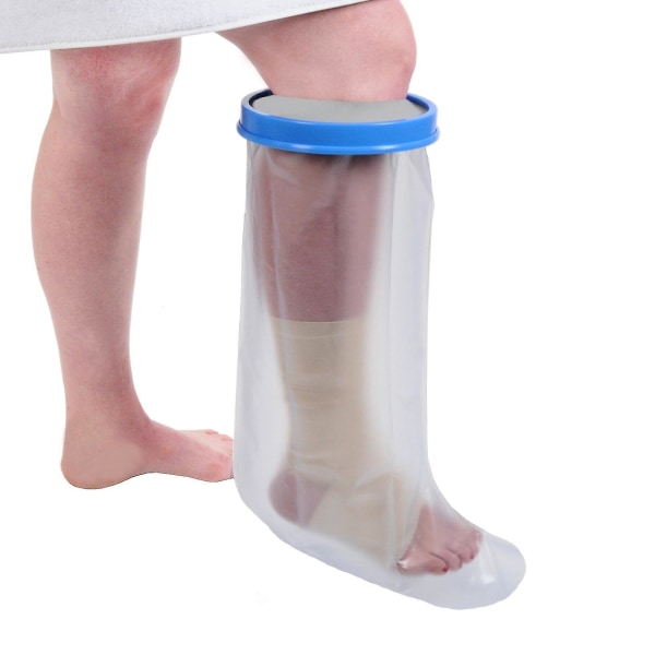 Voksen kort, vandtæt ben Gips- og bandagebeskytter designet til at beskytte forbindinger og skader under brusebad eller bad