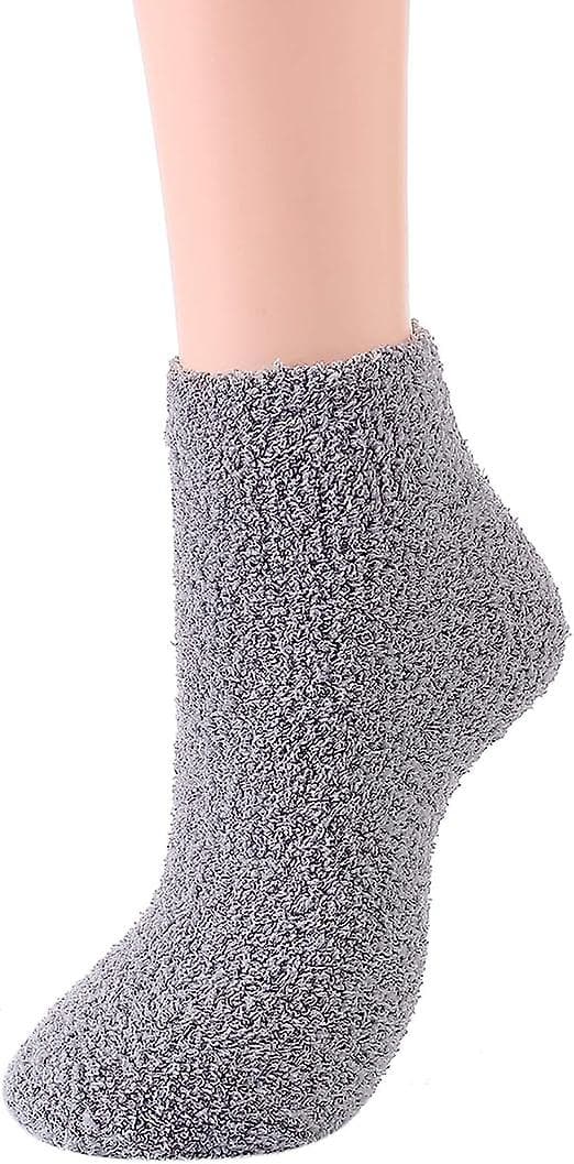 Dame Fuzzy Sokker Vinter Varme Bløde Fluffy Indendørs Sokker 2 Par