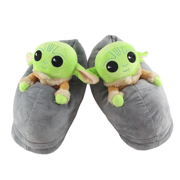 Master Yoda Tofflor Anime Plyschtofflor Hem Bomullsskor Varma Inomhustofflor