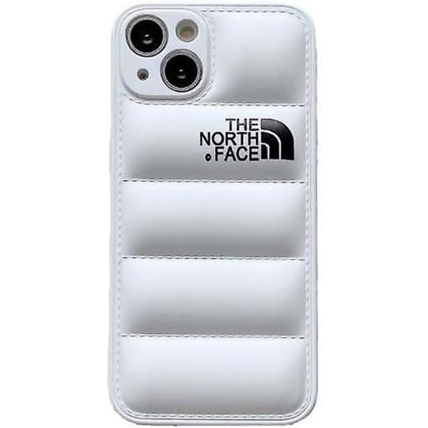 Iphone 14 Plus The North Face pehmustettu case, vain Iphone 14 Plus (valkoinen)