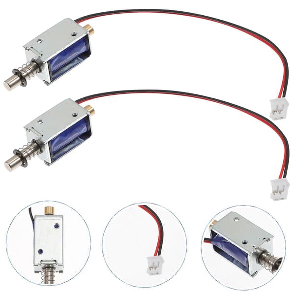 3 st trycksolenoid magnetisk solenoid solenoid elektromagnet tryck trycktyp solenoid mini elektromagnet ram solenoid