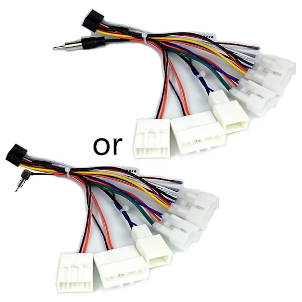 Bil DVD Stereo Radio 16 Pin Elektrisk Ledning Ledningsnett Konverter For-Toyota