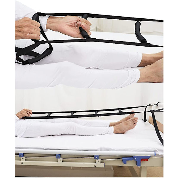Sängstege med hårt handtag, uppsittningshjälp med justerbar längd - dragstege (fem handtag) -