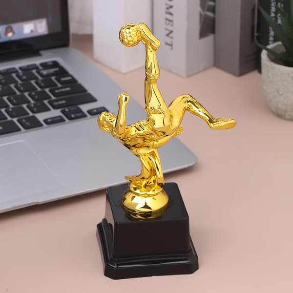Fotboll Trofé Pris Souvenir Plast Leksak Fest Pris Troféer