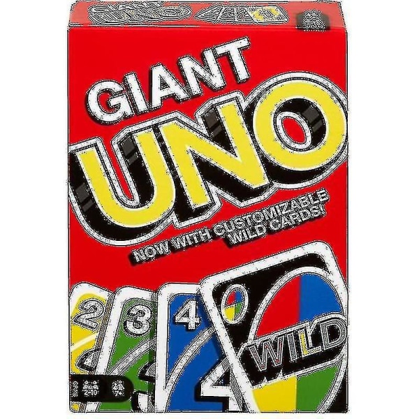 Jättiläinen Uno-pelikortit neljä kertaa suuremmat