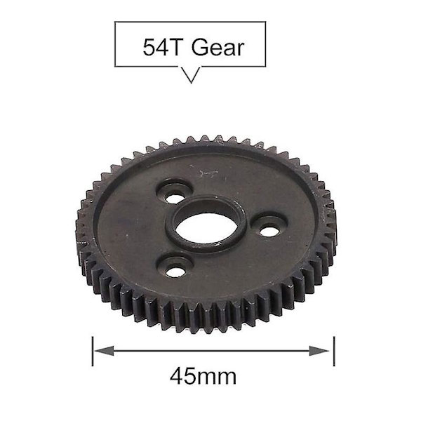 Härdat stål Metall Spur Gear 54t 32p 3956 För Rc 1/10 Traxxas Slash 4x4 Stampede Vxl Rustler E-re