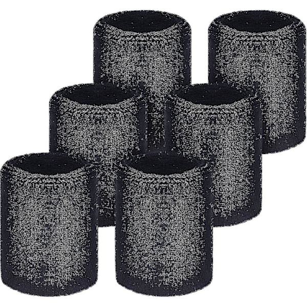 6-pack Svettband för handleden Tennisarmband Absorberande Svettband för Fotboll Basket Löpning Atletiska Sporter och Träning