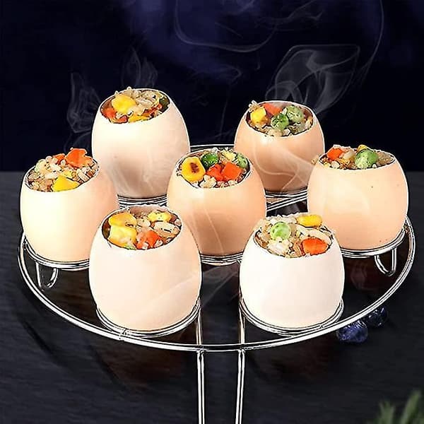 Egg-skallfjerner, Eggåpner, Eggknekker i Rustfritt Stål, Egg-skallkutter, Kjøkkenverktøy i Rustfritt Stål, For Bløtkokte Egg og Egg 1pcssilv
