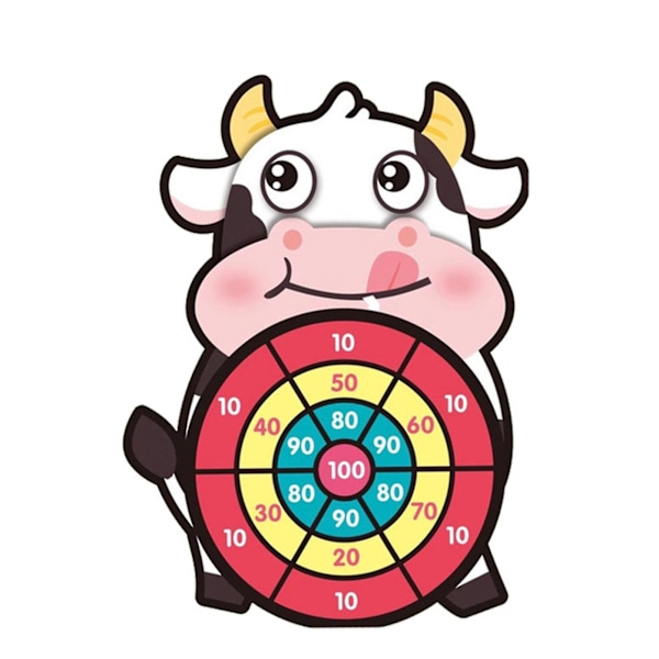 Darttavla Set Söt Tecknad Säkerhetsdarttavla Set Festspel Cow Models