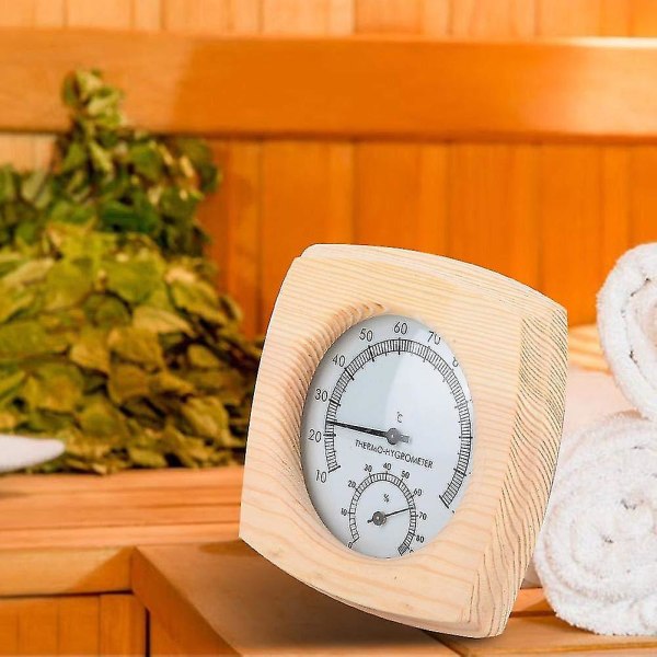 Sauna Termometer, Digitalt Rumtermometer Hygrometer Temperatur Fugtigheds Termometer Sauna Rum Termometer og Hygrometer