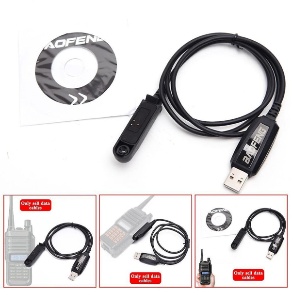 Programmeringskabel för Baofeng Uv-9r Plus A58 Bf-9700 Walkie-talkie Data C