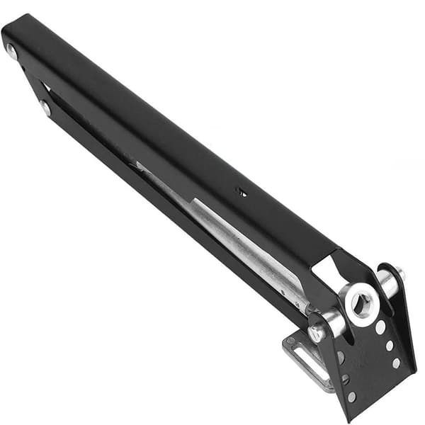 Automatic window opener single spring for summer house greenhouse and skylight, galvanized aluminum sheet window operator (Black)