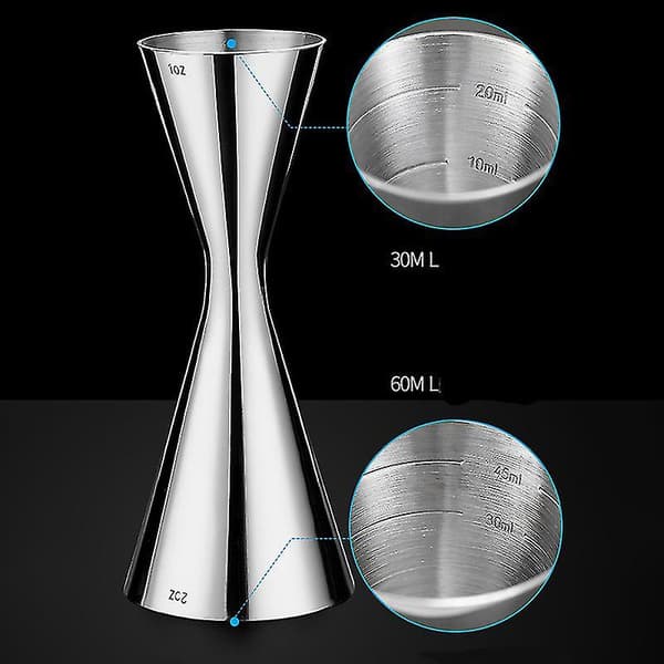 Bar Jigger Dobbelt Cocktail Jigger Bar Mål Bar Værktøj 30/60ml, 30/45ml Cocktail Shaker Til Fest