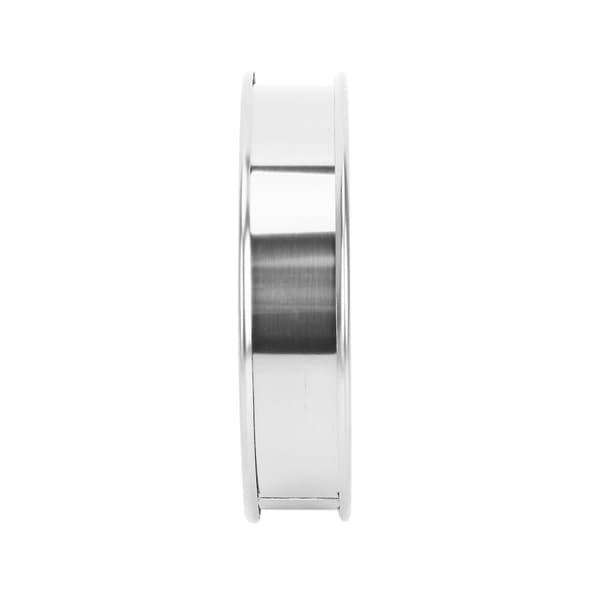 6 stk. Runde Kageforme til Bagning, Rustfrit Stål Muffinsforme, Metalforme Dobbelt Rullede Cr
