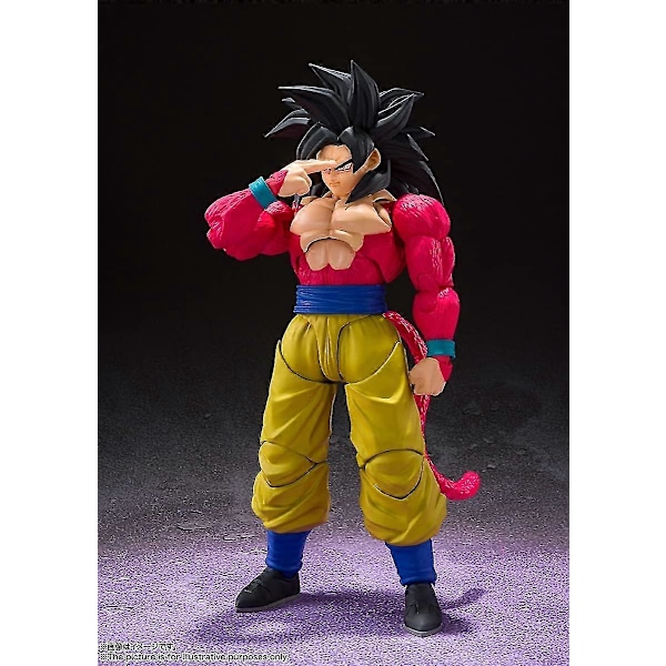 Bandai Tamashii Nations SH Figuarts Broly \"Dragon Ball Z\" Actionfigur Transparent støtte Super four Goku