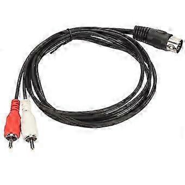 5 Pin Din Han til RCA Han Kabel til CD Afspiller VCR DVD Phono LD Lydforbindelse