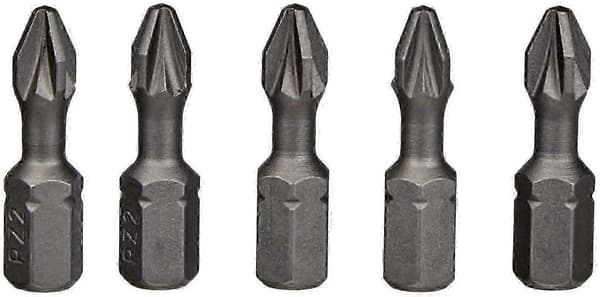 PZ2 25mm Bits til skruetrækker - 5 Styk - DT7212 - QZ