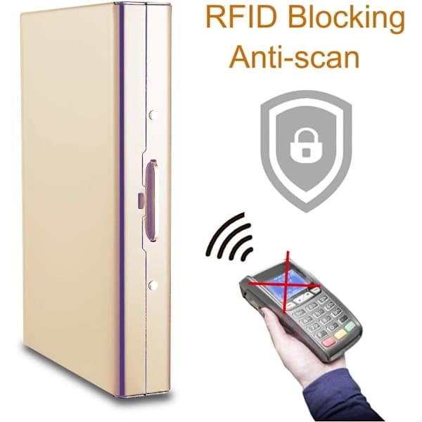 2 kpl RFID Luottokorttikotelo Suoja Metallinen Luottokorttilompakko