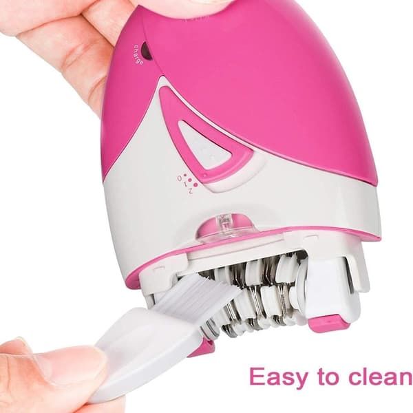 Elektrisk hårfjerner til kvinder med LED-lys - Trådløs epilator til ben, arme og ansigt